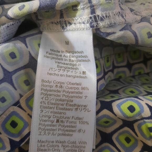 J. Crew Mens 6"  Disco Print Mesh Lined Swim Trunks UPF 50 Protection Size M - Picture 5 of 7